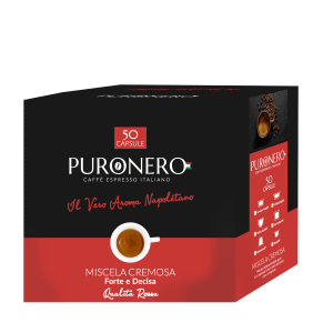 50 CAPSULE PURONERO CREMOSA COMPATIBILE CON NESPRESSO